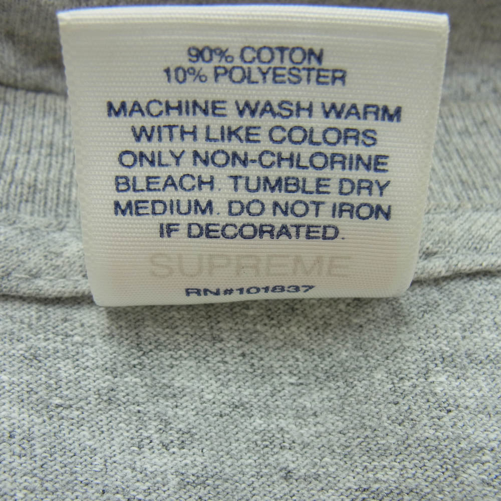 Supreme シュプリーム 19AW supreme bandana box logo tee バンダナ ボックスロゴ Tシャツ グレー系 L【中古】