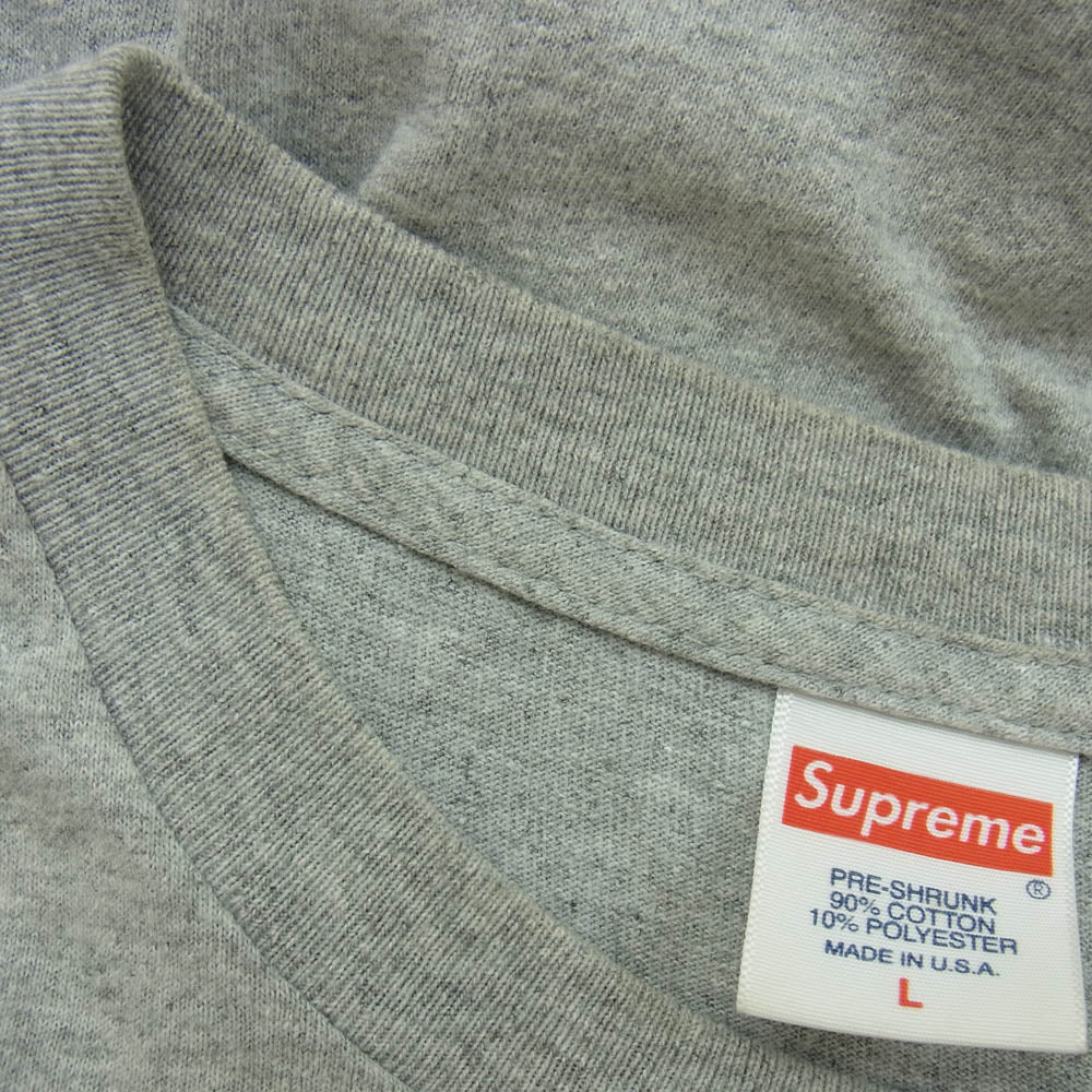Supreme シュプリーム 19AW supreme bandana box logo tee バンダナ ボックスロゴ Tシャツ グレー系 L【中古】