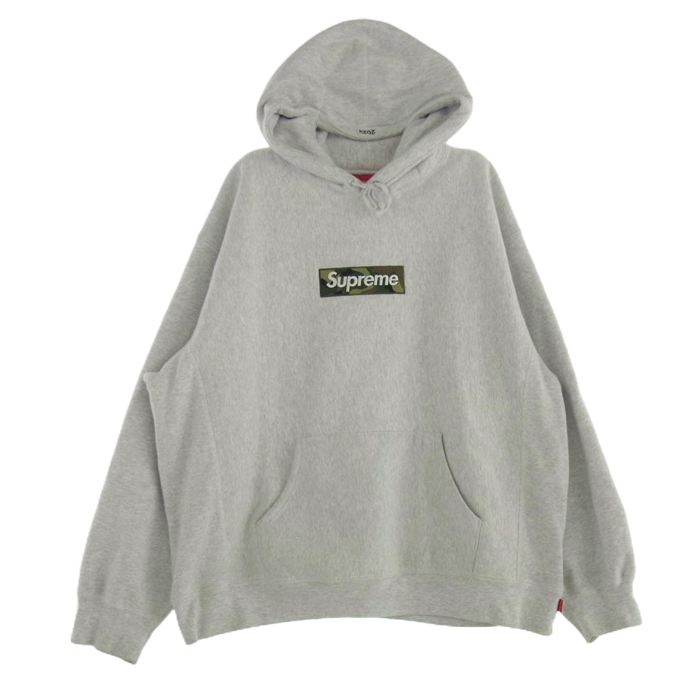 Supreme シュプリーム 23AW Box Logo Hooded Sweatshirt ボックスロゴ スウェット パーカー グレー系 XL【中古】