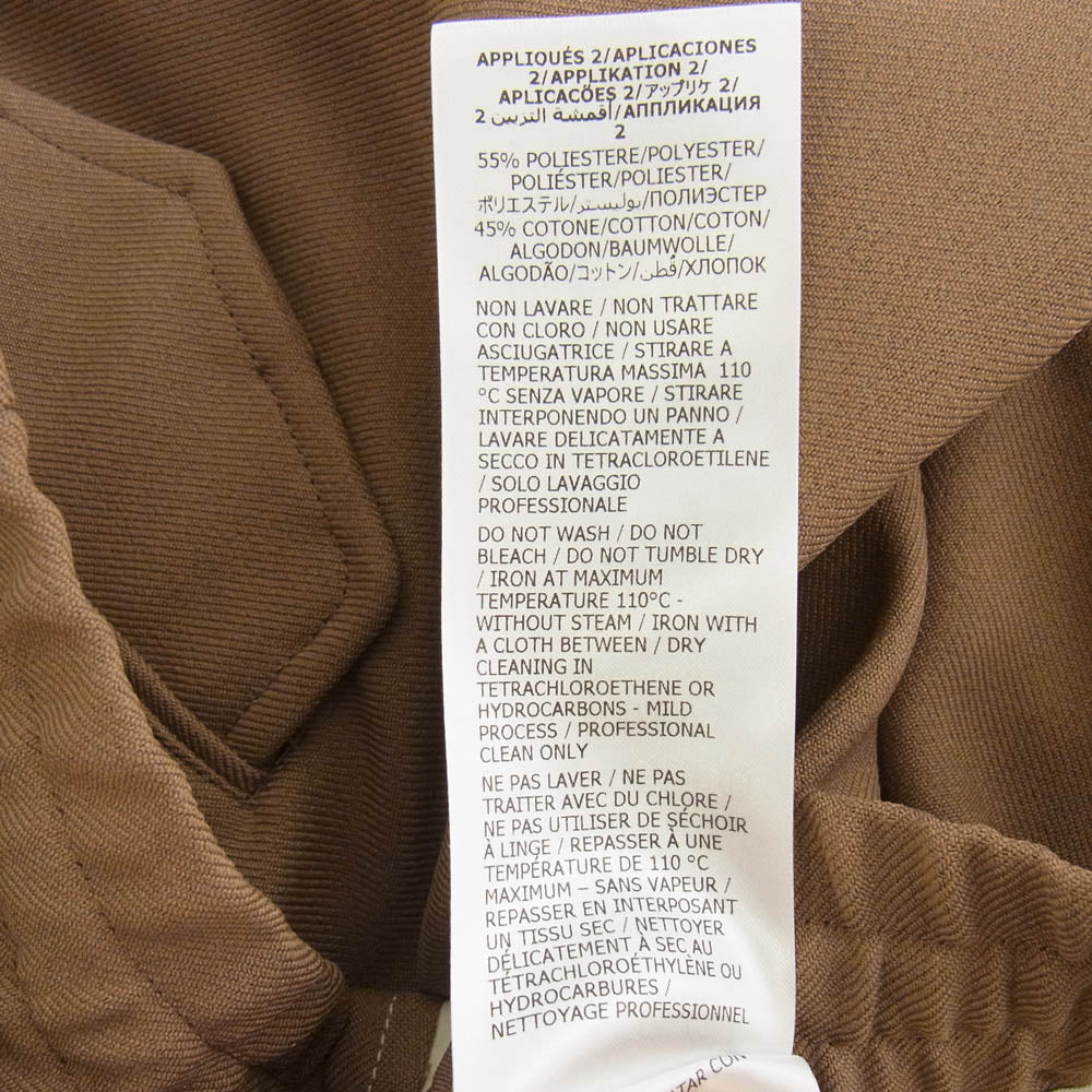 GUCCI グッチ 742766 インターロッキングG Cotton trousers トラウザー パンツ サイズ52 ライトブラウン系 52【新古品】【未使用】【中古】