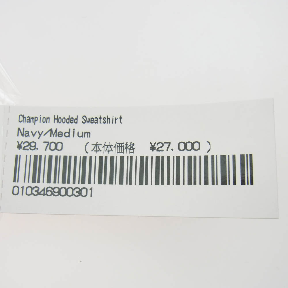Supreme シュプリーム 25SS × Champion チャンピオン Hooded Sweatshirt フーデッド スウェットシャツ プルオーバー パーカー ネイビー系 M【新古品】【未使用】【中古】