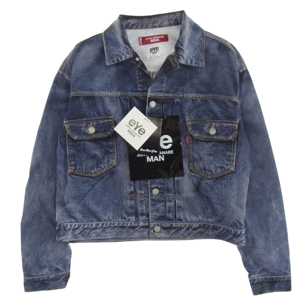 JUNYA WATANABE COMME des GARCONS MAN ジュンヤワタナベコムデギャルソンマン 25SS WO-J910-100-1-4 × BerBerjin ベルベルジン × Levi’s リーバイス 507XX 2nd ナイロンツイル インクジェットプリント ジャケット インディゴブルー系 L【新古品】【未使用】【中古】