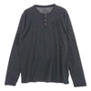 CHROME HEARTS クロムハーツ（原本無） BS FLARE BUTTON HENLY LS BSフレアボタン ホースシューダガー ヘンリーネック カットソー  長袖 Tシャツ グレー ダークグレー系 M【中古】