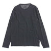 CHROME HEARTS クロムハーツ（原本無） BS FLARE BUTTON HENLY LS BSフレアボタン ホースシューダガー ヘンリーネック カットソー  長袖 Tシャツ グレー ダークグレー系 M【中古】