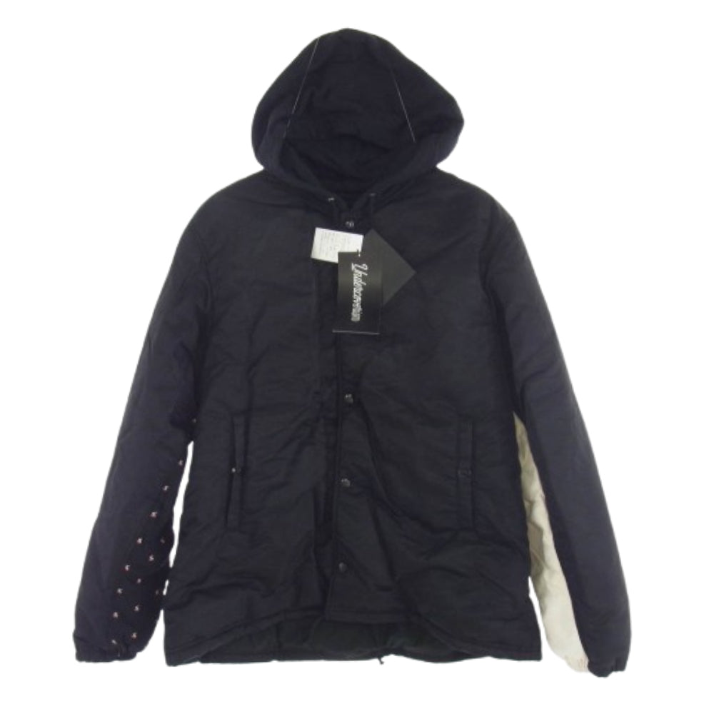 UNDERCOVER アンダーカバー 21AW UI2A4202 袖下アシメ切替 フード 中綿 コーチJKT ジャケット ブラック系 4【新古品】【未使用】【中古】