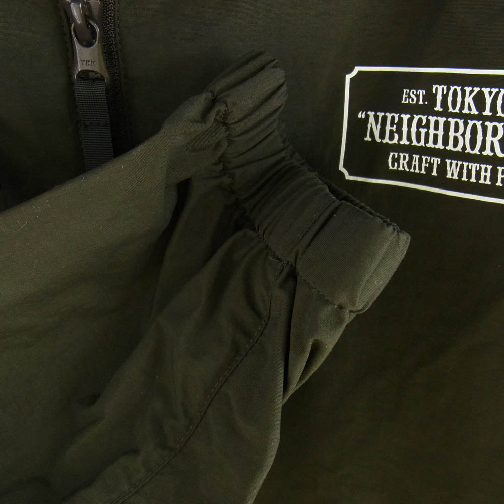 NEIGHBORHOOD ネイバーフッド 20AW 202TSNH-JKM04 ANORAK N-JKT バック ロゴプリント ナイロン アノラック ジャケット ダークブラウン系 M【新古品】【未使用】【中古】