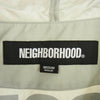 NEIGHBORHOOD ネイバーフッド 22AW 222TSNH-JKM02 ANORAK JKT バック ロゴプリント ナイロン アノラック ジャケット ライトグレー系 M【新古品】【未使用】【中古】