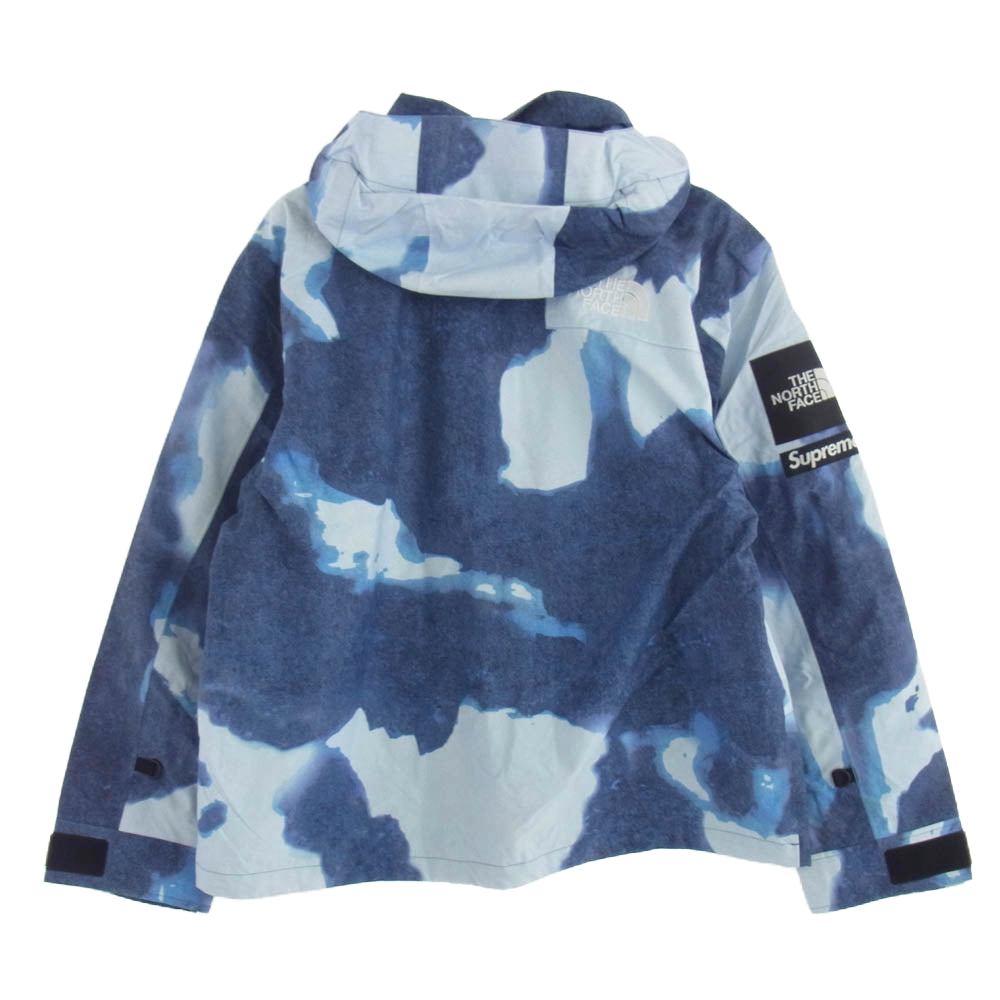 Supreme シュプリーム 21AW NP52100I The North Face Bleached Denim Print Mountain Jacket ザノースフェイス ブリーチド デニム プリント マウンテン ジャケット インディゴブルー系 L【新古品】【未使用】【中古】