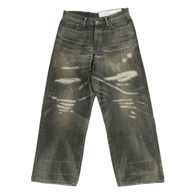 NEIGHBORHOOD ネイバーフッド 24AW 242XBNH-PTM07 SAVAGE DENIM DP WIDE PANTS サベージ ダメージ加工 デニムパンツ ジーンズ S【中古】