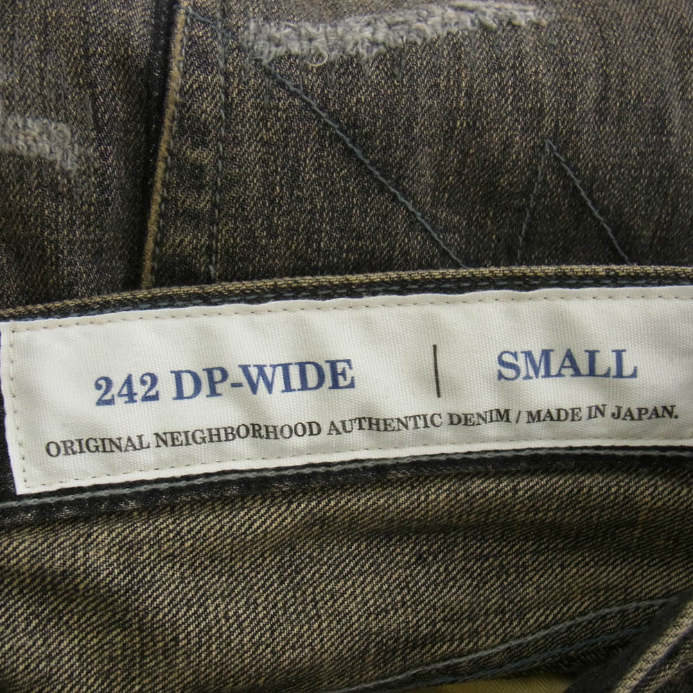 NEIGHBORHOOD ネイバーフッド 24AW 242XBNH-PTM07 SAVAGE DENIM DP WIDE PANTS サベージ ダメージ加工 デニムパンツ ジーンズ S【中古】