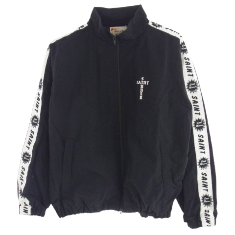 SAINT MICHAEL セントマイケル 24SS SM-YS38-0000-064 SIDE TAPE TRACK JKT サイドテープ トラックジャケット ブラック系 M【中古】