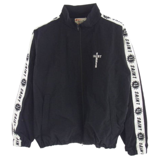 SAINT MICHAEL セントマイケル 24SS SM-YS38-0000-064 SIDE TAPE TRACK JKT サイドテープ トラックジャケット ブラック系 M【中古】