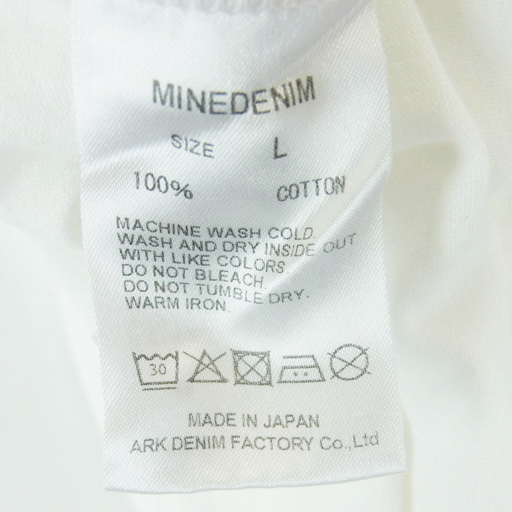 MINEDENIM マインデニム 23MND-STL003-00-L2 Stie-lo Davide Sorrenti Da Finga T-SH ダヴィデ・ソレンティ プリント Tシャツ 半袖 カットソー ホワイト系 L【中古】