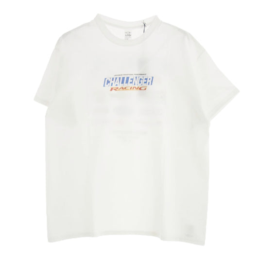 CHALLENGER チャレンジャー 23AW CLG-TS 023-053 CMC RACING LOGO TEE ロゴプリント Tシャツ 半袖カットソー ホワイト系 XL【新古品】【未使用】【中古】