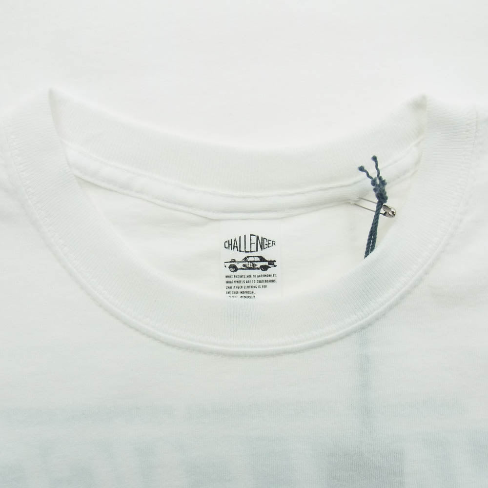 CHALLENGER チャレンジャー 23AW CLG-TS 023-053 CMC RACING LOGO TEE ロゴプリント Tシャツ 半袖カットソー ホワイト系 XL【新古品】【未使用】【中古】