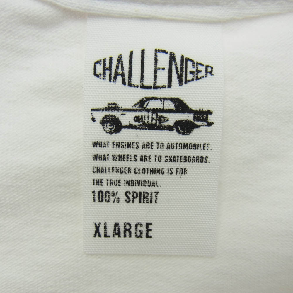 CHALLENGER チャレンジャー 23AW CLG-TS 023-053 CMC RACING LOGO TEE ロゴプリント Tシャツ 半袖カットソー ホワイト系 XL【新古品】【未使用】【中古】