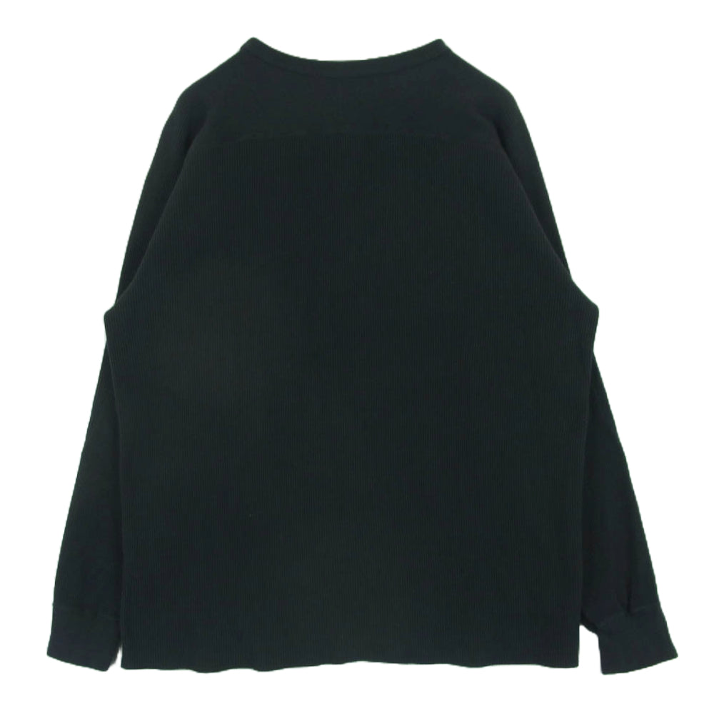 STANDARD CALIFORNIA スタンダードカリフォルニア SD WAFFLE THERMAL LS ワッフル サーマル ロングスリーブ Tシャツ 長袖 ブラック系 XL【中古】