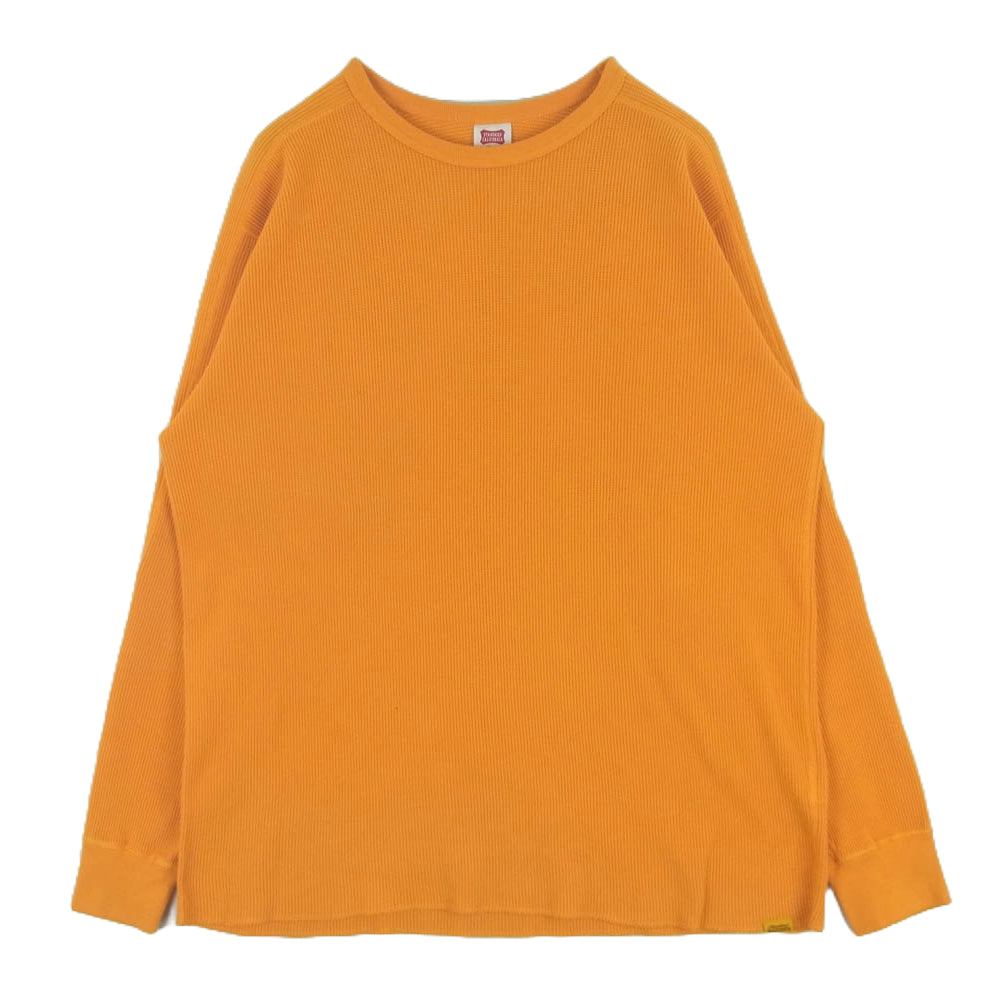 STANDARD CALIFORNIA スタンダードカリフォルニア SD WAFFLE THERMAL LS ワッフル サーマル ロングスリーブ Tシャツ 長袖 オレンジ系 XL【中古】