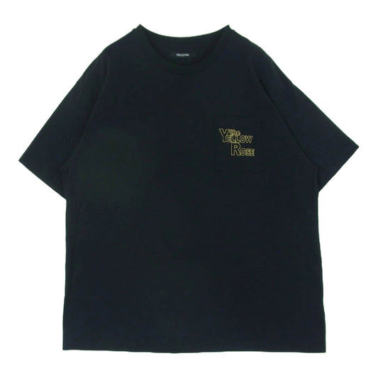 MINEDENIM マインデニム 2308-6002-99-XL2 the YELLOW ROSE T-SH ザ イエロー ローズ Tシャツ 半袖 カットソー ブラック系 XL【中古】