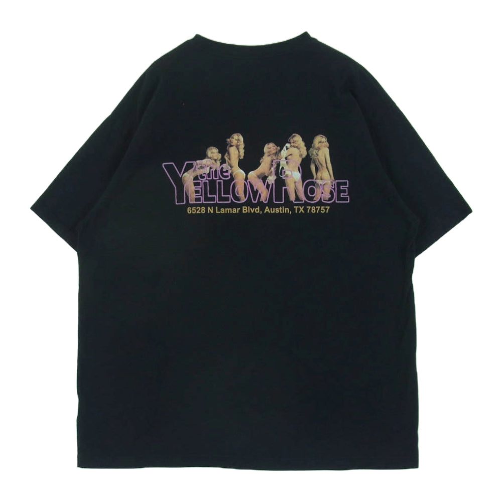 MINEDENIM マインデニム 2308-6002-99-XL2 the YELLOW ROSE T-SH ザ イエロー ローズ Tシャツ 半袖 カットソー ブラック系 XL【中古】