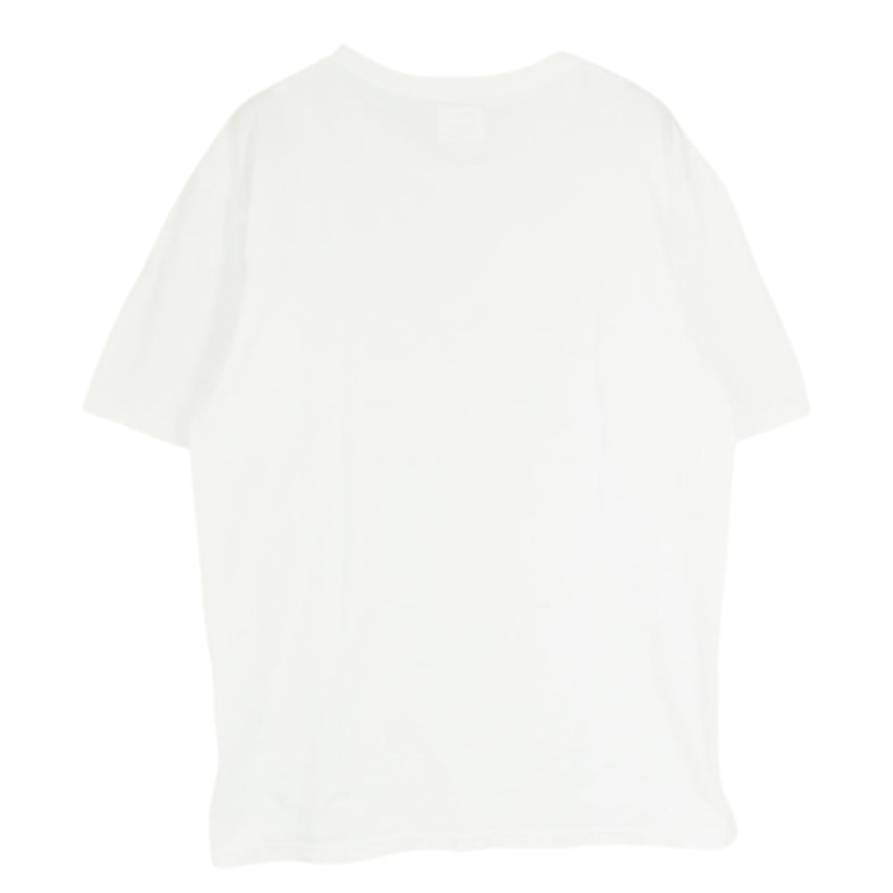 WACKO MARIA ワコマリア STANDARD T-SHIRT ラスタカラー ロゴプリント Tシャツ 半袖カットソー ホワイト系 XL【中古】