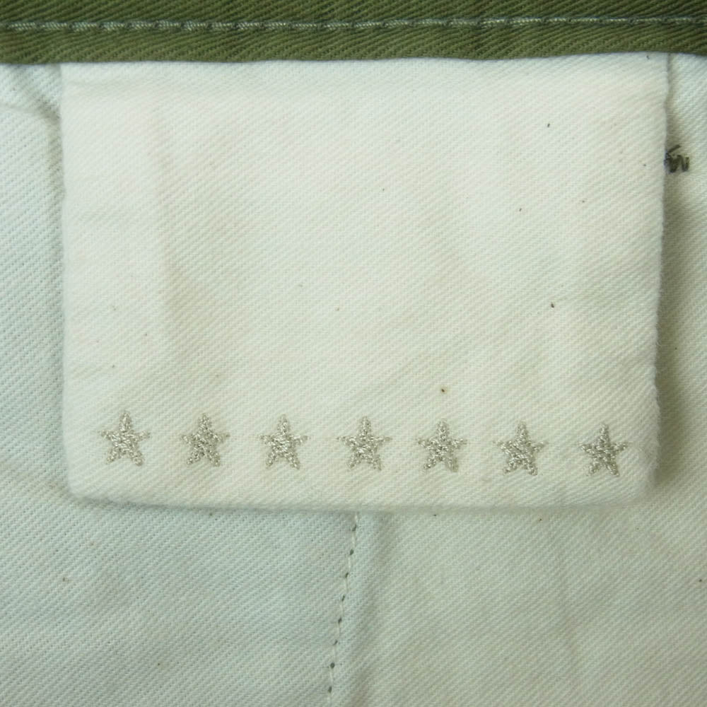 MINEDENIM マインデニム 2402-7002-42-342 Washed Chino Type TRS ストレート シルエット チノ トラウザーズ パンツ グリーン系 11【中古】