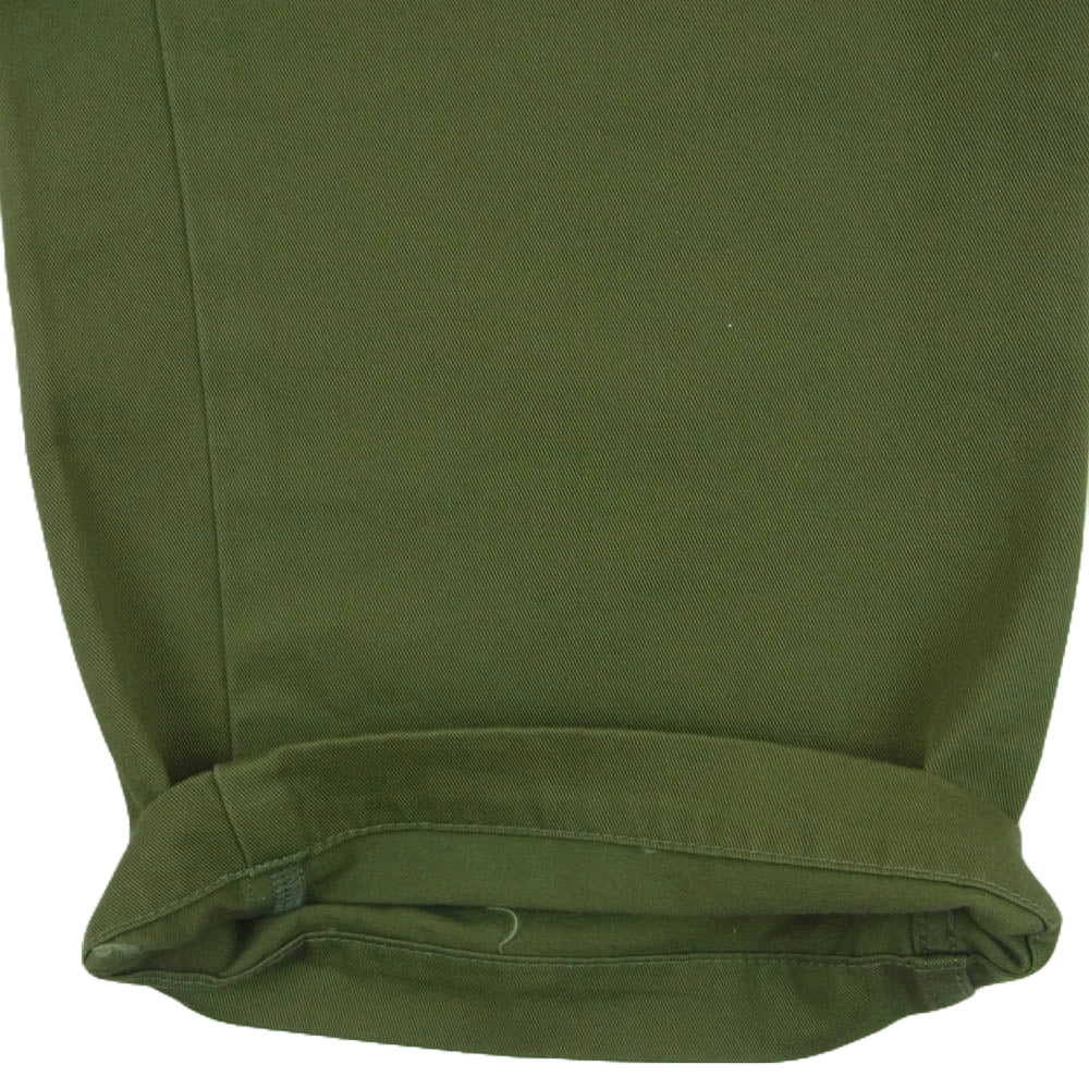 MINEDENIM マインデニム 2402-7002-42-342 Washed Chino Type TRS ストレート シルエット チノ トラウザーズ パンツ グリーン系 11【中古】