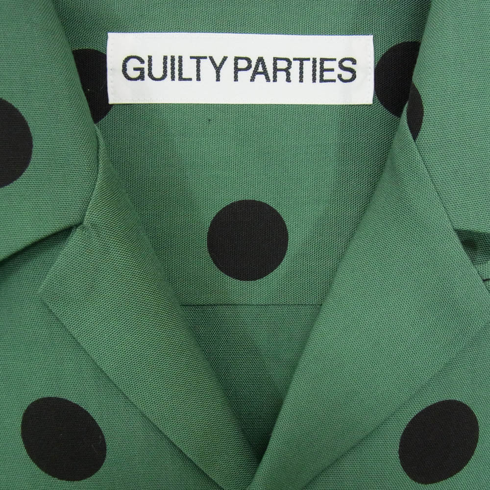 WACKO MARIA ワコマリア ドット柄 オープンカラー 開襟 リヨセル 長袖