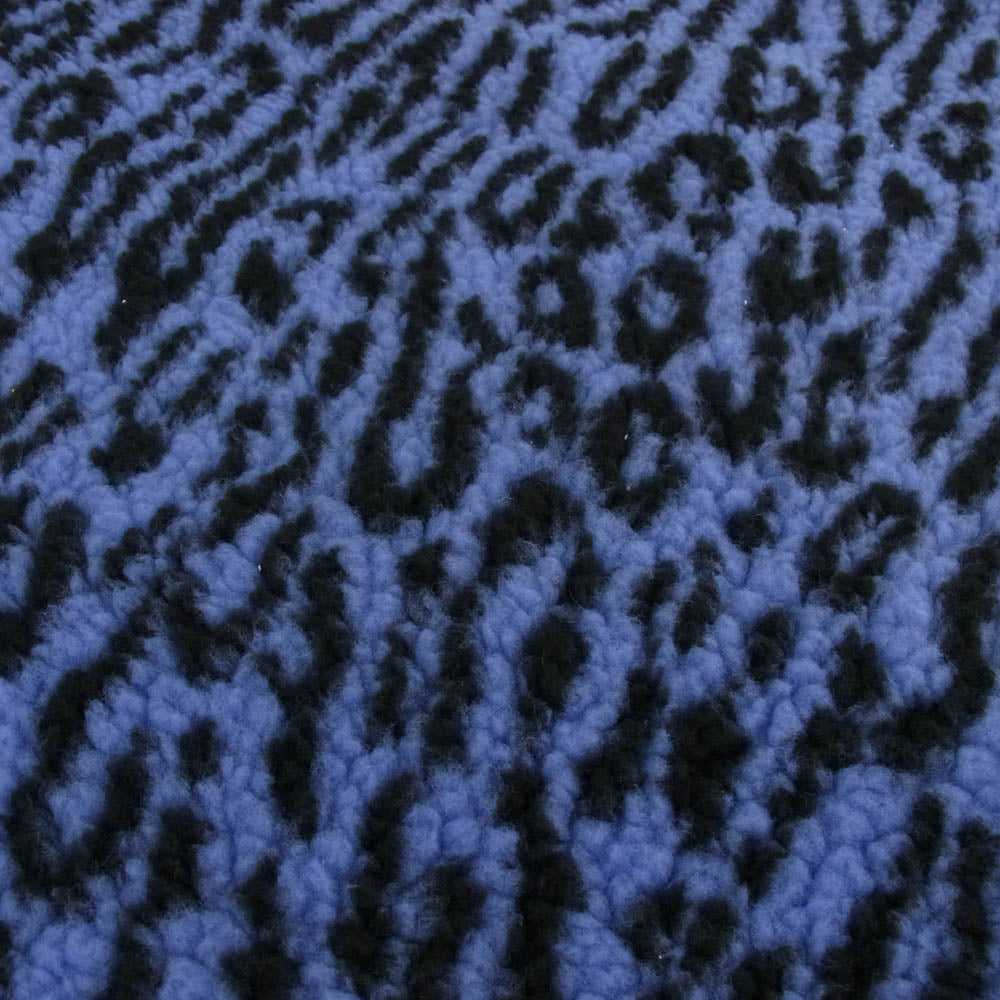WACKO MARIA ワコマリア 22FW-WMA-RM01 BOA RAG MAT ボア ラグマット ブルー系【新古品】【未使用】【中古】