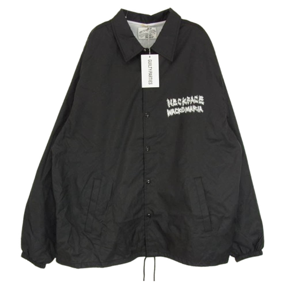 WACKO MARIA ワコマリア 24SS NECKFACE-WM-BL19 NECKFACE COACH JACKET バックプリント ナイロン コーチジャケット ブラック系 XL【美品】【中古】