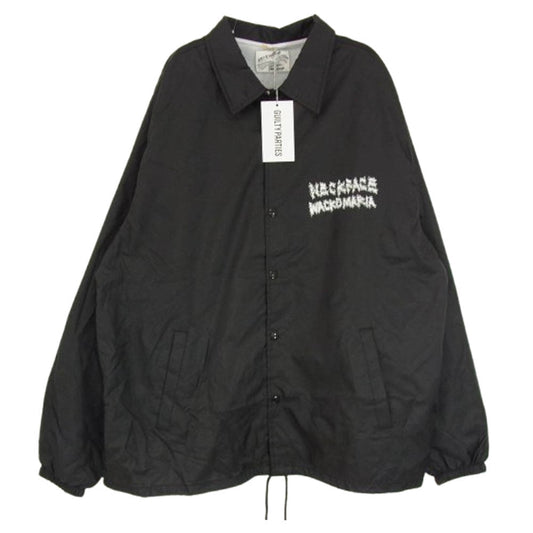 WACKO MARIA ワコマリア 24SS NECKFACE-WM-BL19 NECKFACE COACH JACKET バックプリント ナイロン コーチジャケット ブラック系 XL【美品】【中古】