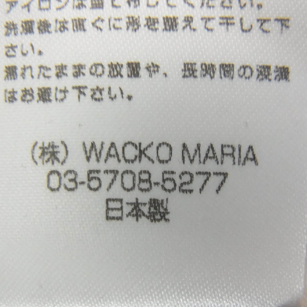 WACKO MARIA ワコマリア バック ロゴ刺繍 プルオーバーパーカー フーディー ブラック系 L【中古】
