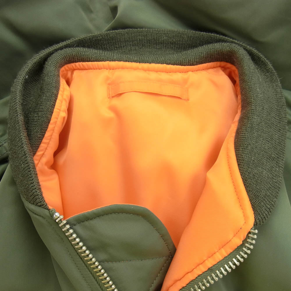 WACKO MARIA ワコマリア 22AW MA-1 FLIGHT JACKET フライトジャケット ブルゾン カーキ系 M【中古】