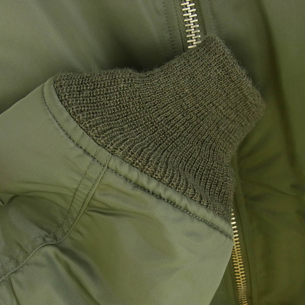 WACKO MARIA ワコマリア 22AW MA-1 FLIGHT JACKET フライトジャケット ブルゾン カーキ系 M【中古】