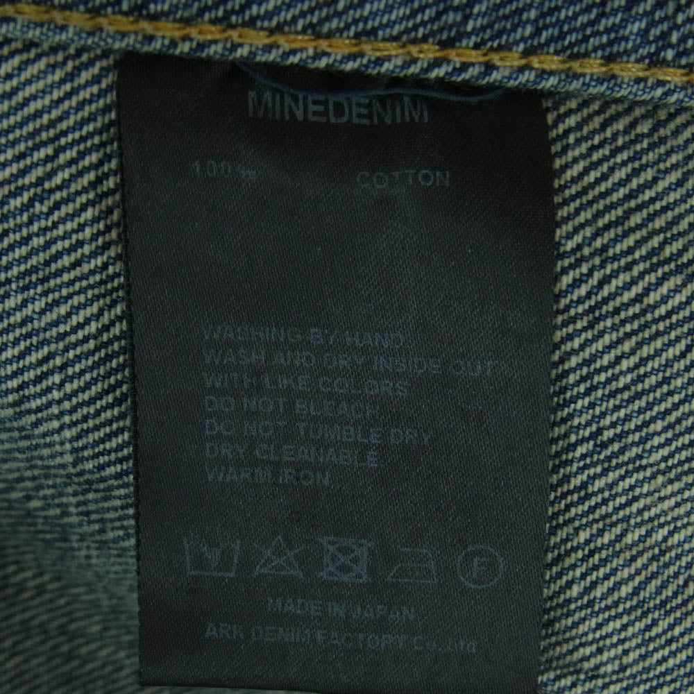 MINEDENIM マインデニム GKT-803UD-85-042-5 TF-GJKT USD 2nd-TYPE ユーズド加工 デニム ジャケット インディゴブルー系 4【中古】