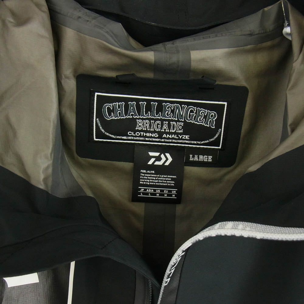 CHALLENGER チャレンジャー × DAIWA GORE-TEX FIELD JACKET ダイワ ゴアテックス フィールド ジャケット ブラック系 L【中古】