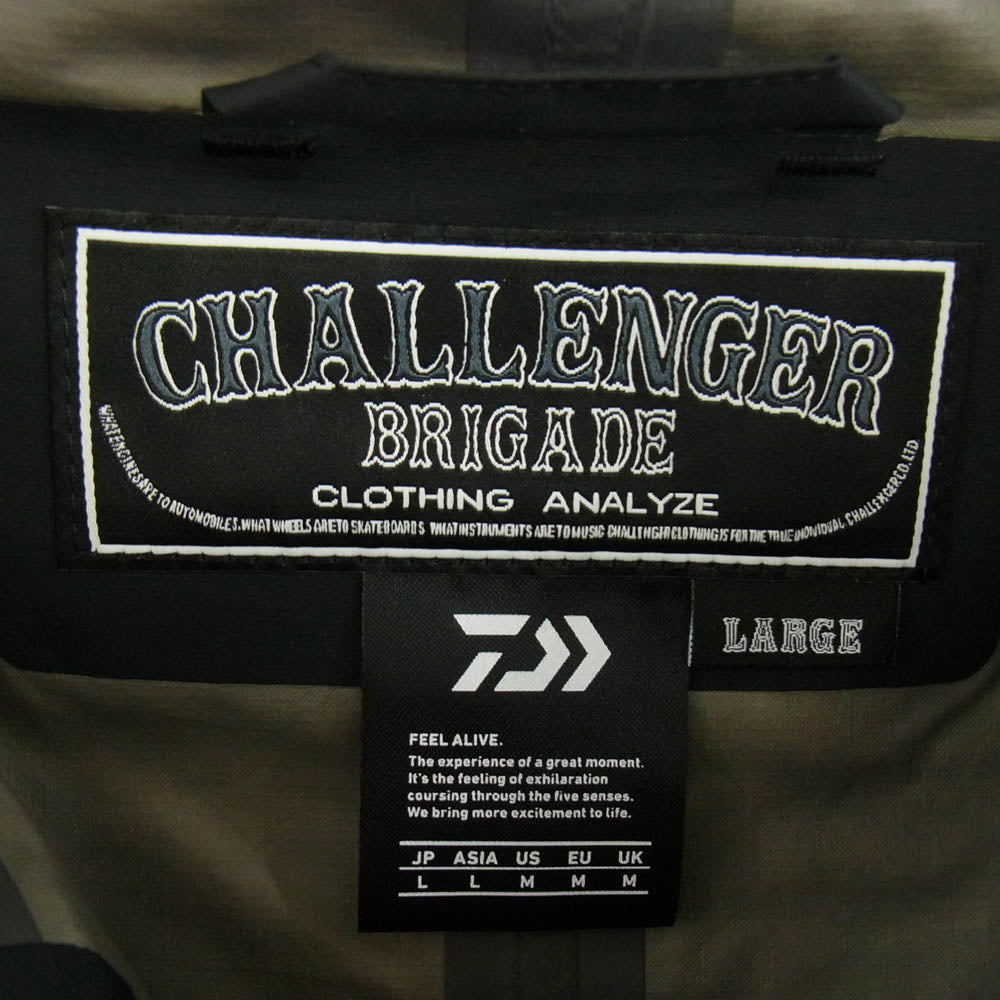 CHALLENGER チャレンジャー × DAIWA GORE-TEX FIELD JACKET ダイワ ゴアテックス フィールド ジャケット ブラック系 L【中古】