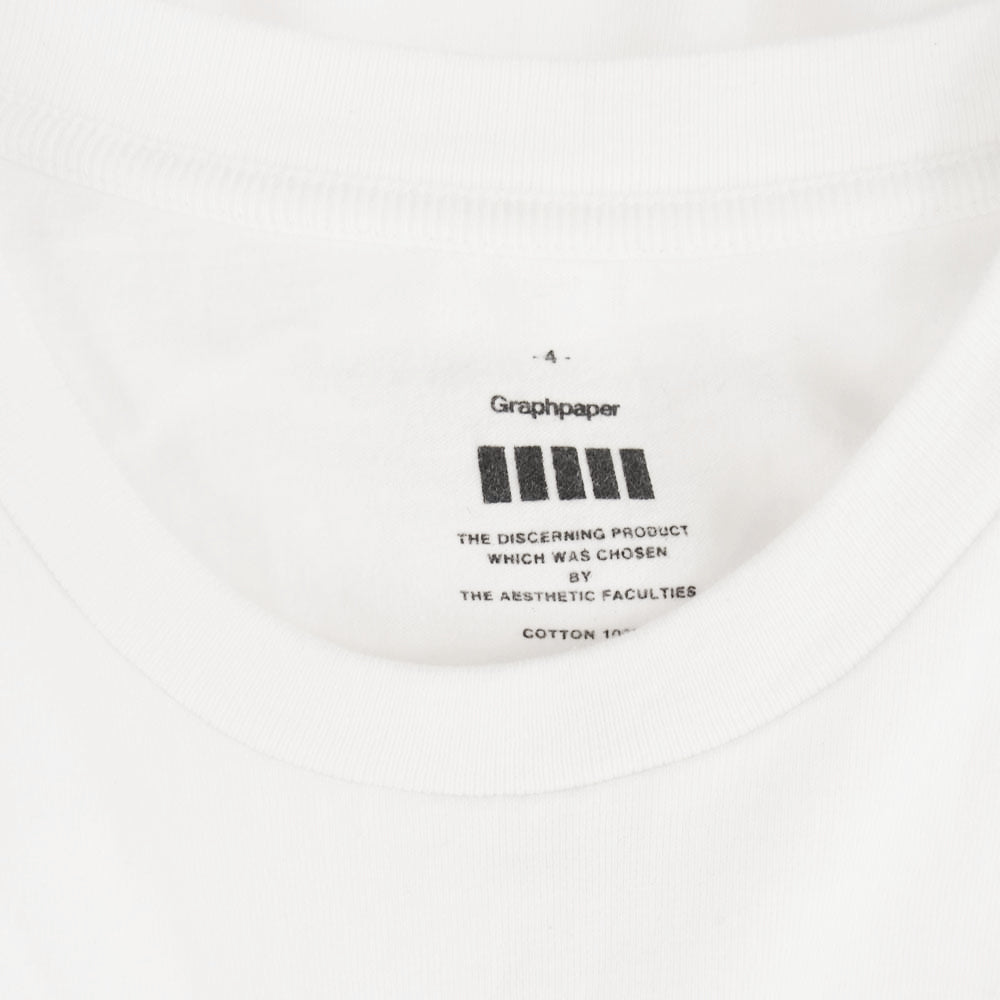 GRAPHPAPER グラフペーパー Pack Crew Neck Tee パック クルーネック 半袖 Tシャツ 1ピース ホワイト系 4【中古】