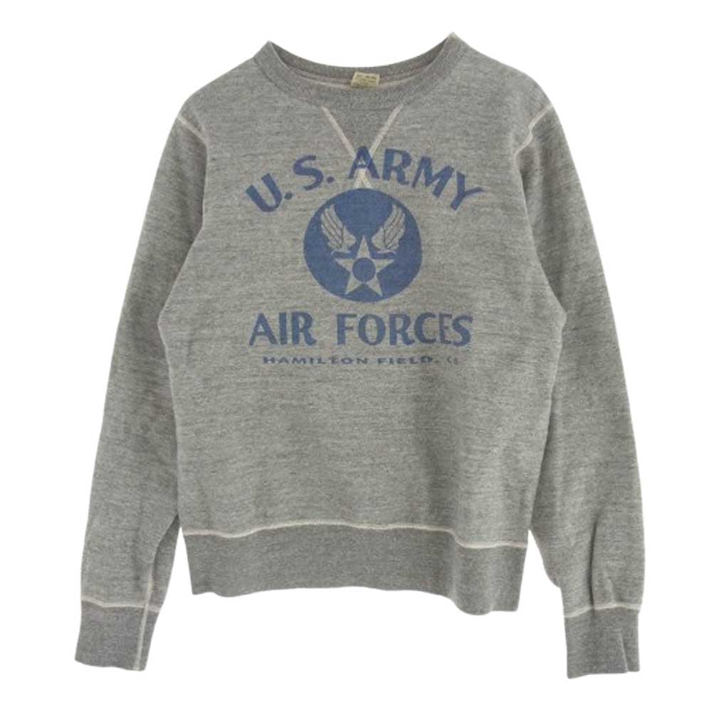 Buzz Rickson's バズリクソンズ U.S.ARMY AIR FORCE プリント スウェット グレー系 S【中古】