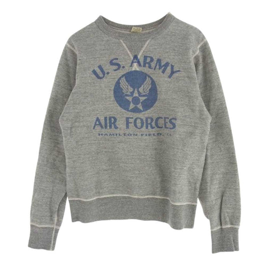 Buzz Rickson's バズリクソンズ U.S.ARMY AIR FORCE プリント スウェット グレー系 S【中古】