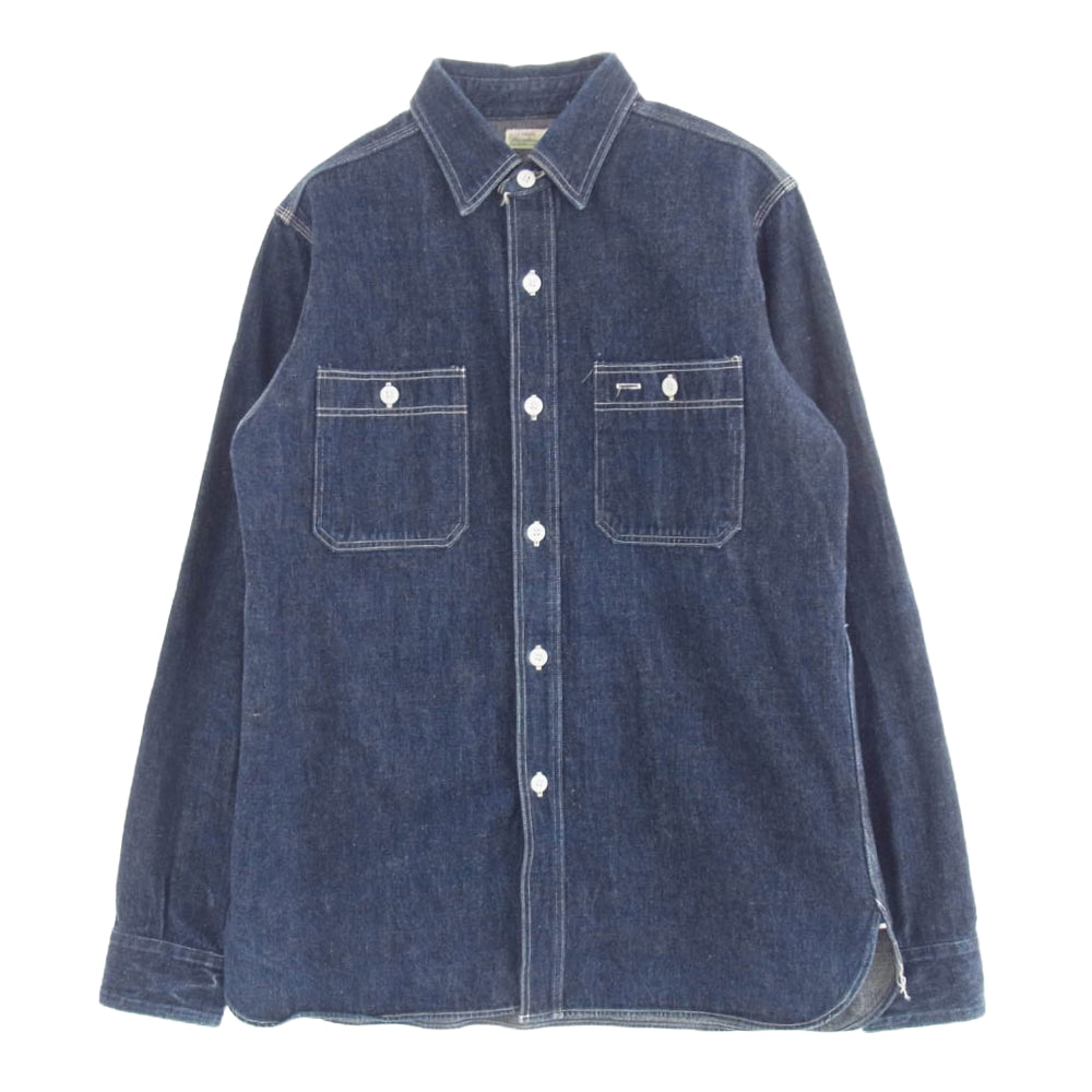 WAREHOUSE ウエアハウス DUCK DIGGER ダックディガー デニムシャツ 長袖 インディゴブルー系 36【中古】