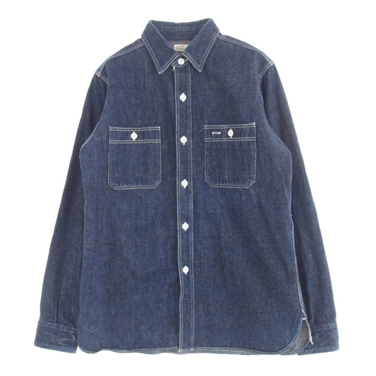 WAREHOUSE ウエアハウス DUCK DIGGER ダックディガー デニムシャツ 長袖 インディゴブルー系 36【中古】