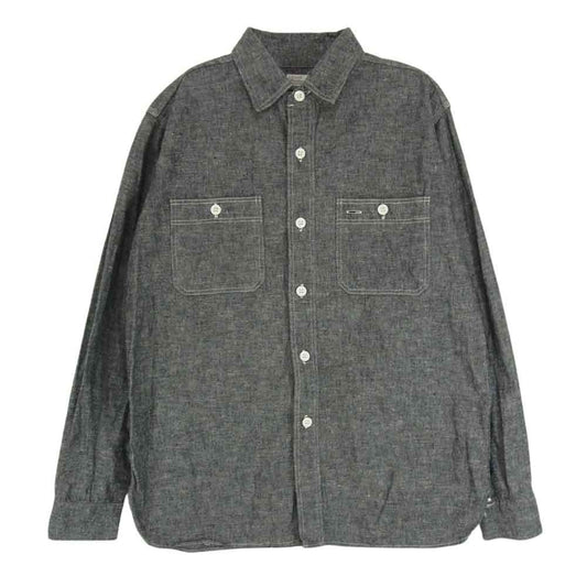 WAREHOUSE ウエアハウス DUCK DIGGER ダックディガー シャンブレー シャツ 長袖 ブラック系 38【中古】