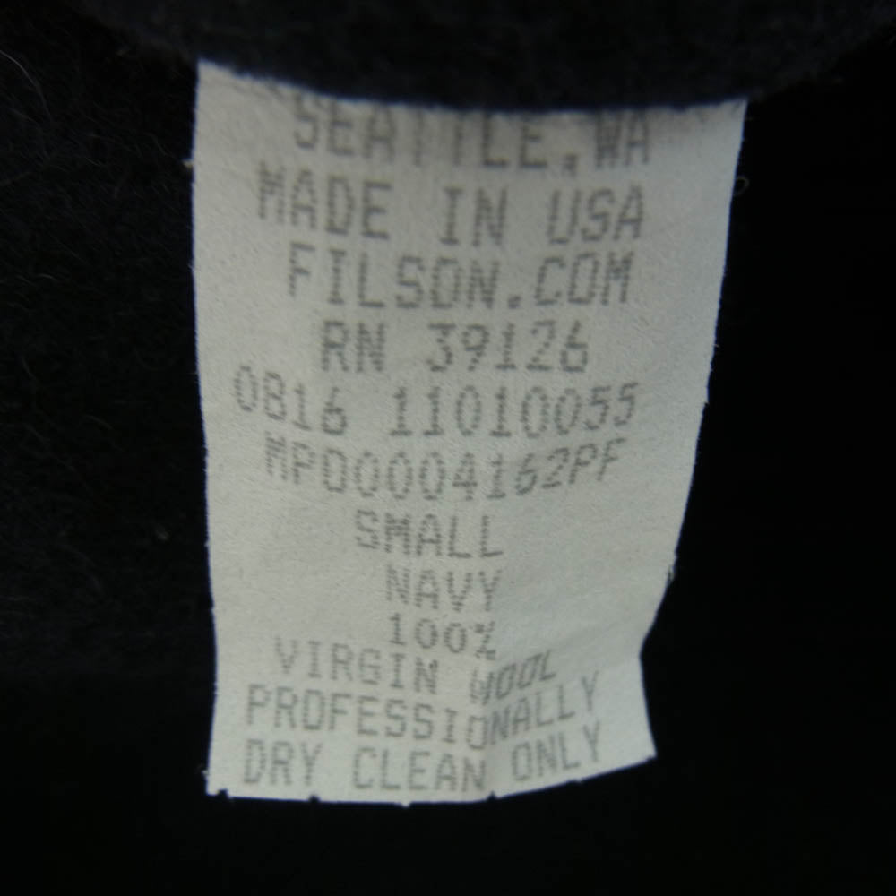 FILSON フィルソン USA製 ウール マッキーノベスト ダークネイビー系 S【中古】