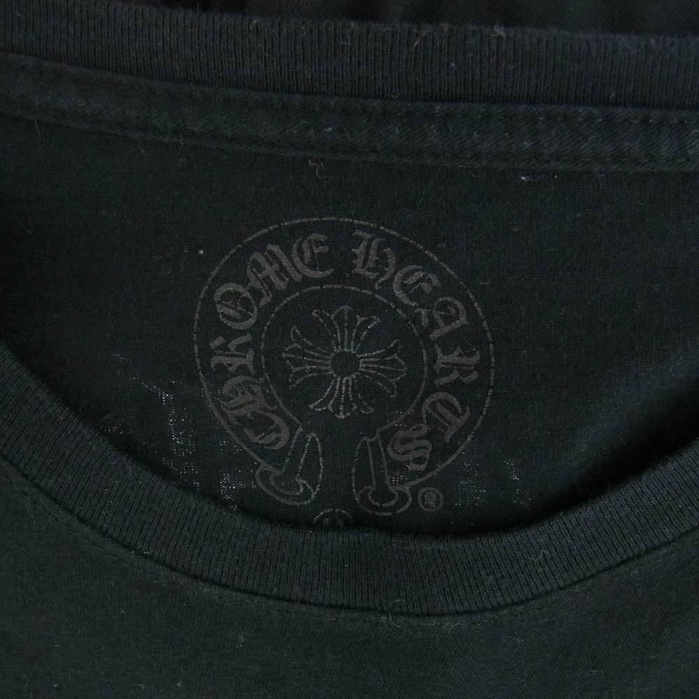 CHROME HEARTS クロムハーツ（原本無） Vine Dagger Print L/S Tee ヴァインダガー ポケット ロングスリーブ Tシャツ ブラック系 M【中古】