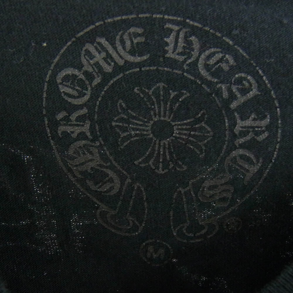 CHROME HEARTS クロムハーツ（原本無） Vine Dagger Print L/S Tee ヴァインダガー ポケット ロングスリーブ Tシャツ ブラック系 M【中古】