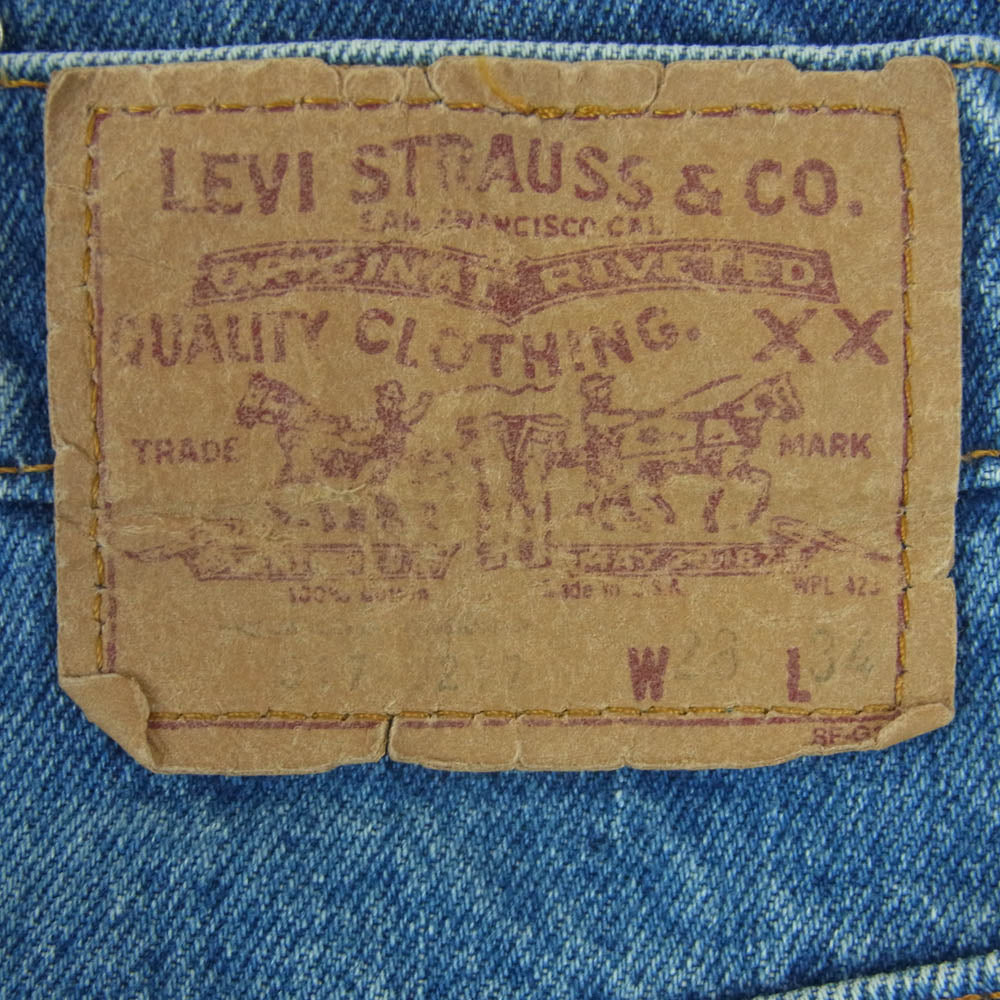 Levi's リーバイス 517-0217 ブーツカット デニム パンツ インディゴブルー系 W28 L34【中古】