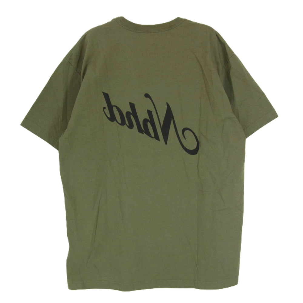 NEIGHBORHOOD ネイバーフッド SCRIPT/C-TEE.SS ロゴ プリント Tシャツ カーキ系 L【中古】