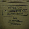 NEIGHBORHOOD ネイバーフッド SCRIPT/C-TEE.SS ロゴ プリント Tシャツ カーキ系 L【中古】