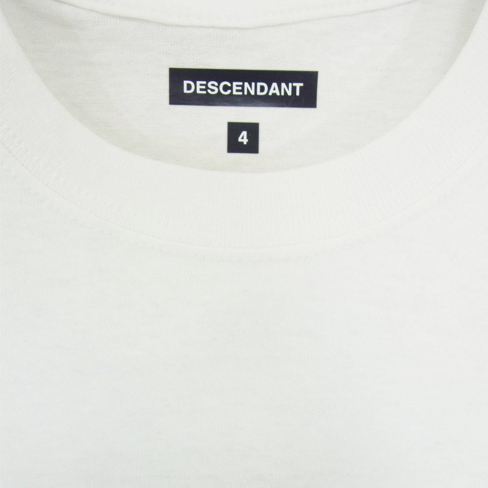 DESCENDANT ディセンダント 21SS 211ATDS-STM03S VORTEX SS TEE Tシャツ ホワイト系 4【新古品】【未使用】【中古】